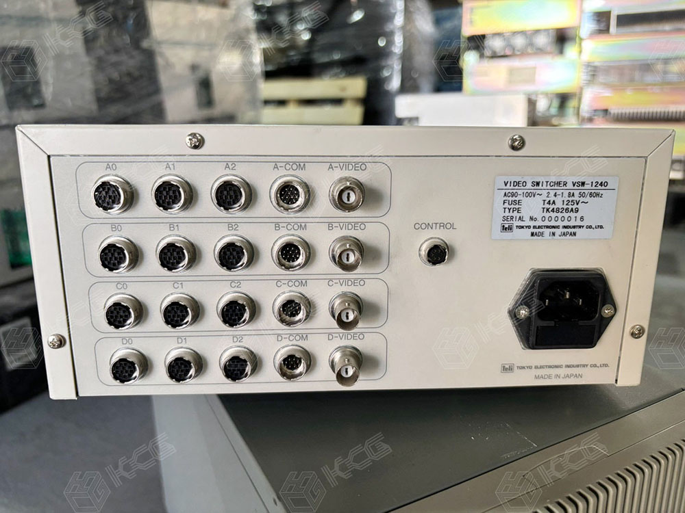 TELI VSW-1240 TK4826A9 VIDEO SWITCHER 影像切換器銘牌與接口