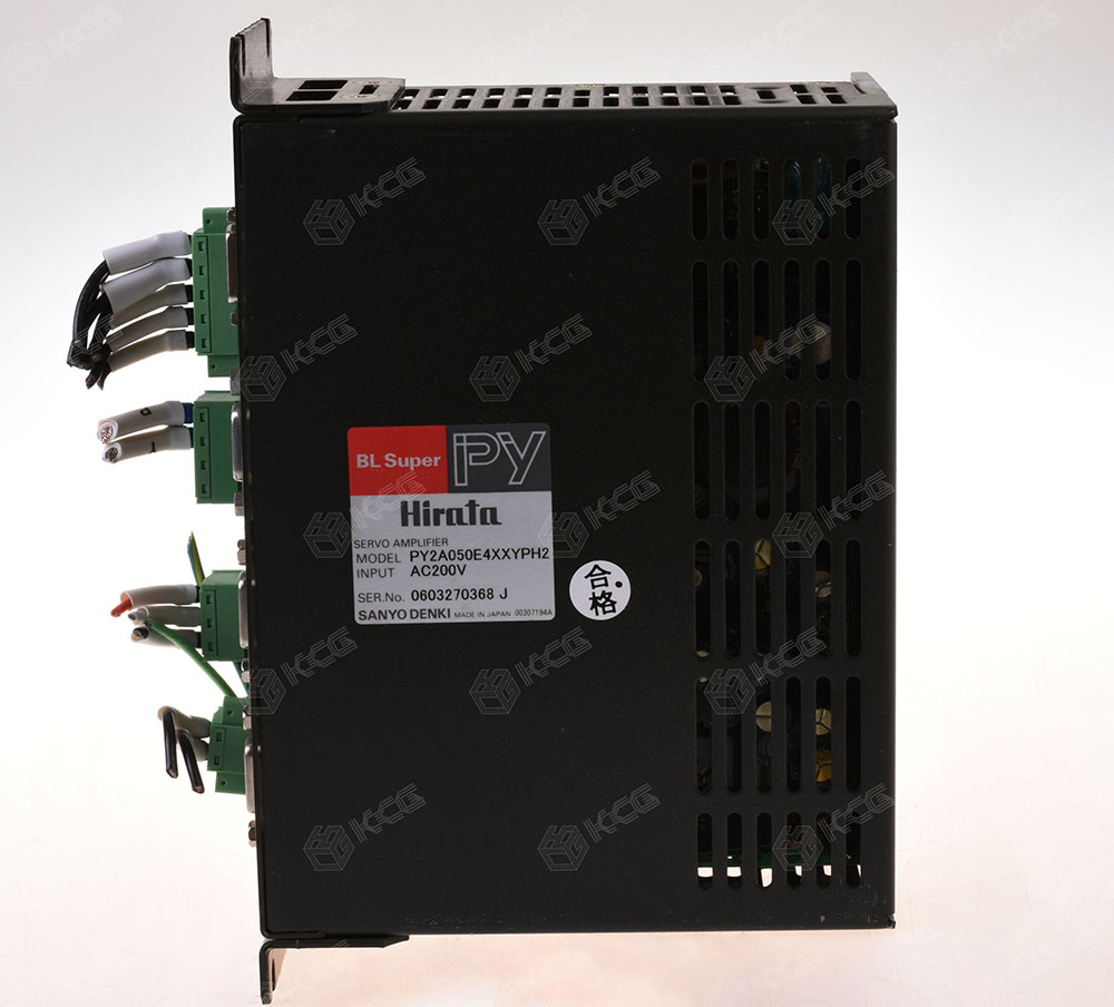 SANYO DENKI PY2A050E4XXYPH2 BL Super PY 伺服驅動放大器 Hirata AC200V 側面銘牌
