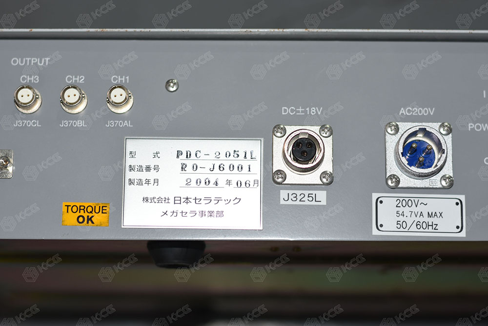 MEGACERA PDC-2051L 微動感測放大器 Nippon Ceratec 產品銘牌